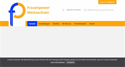 Desktop Screenshot of frauenpower-westsachsen.com