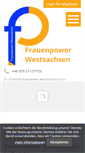 Mobile Screenshot of frauenpower-westsachsen.com