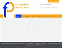 Tablet Screenshot of frauenpower-westsachsen.com